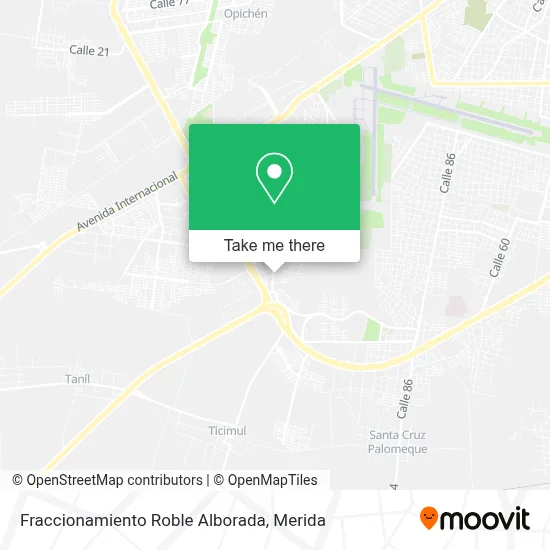 Fraccionamiento Roble Alborada map