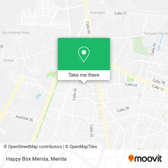 Happy Box Mérida map