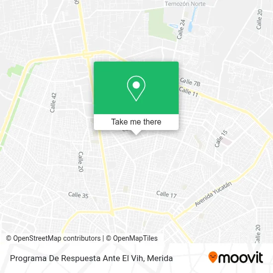 Programa De Respuesta Ante El Vih map