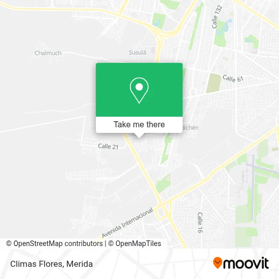 Climas Flores map