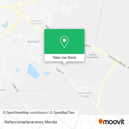 Refaccionariacaceres map
