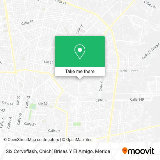 Six Cerveflash, Chichí Brisas Y El Amigo map