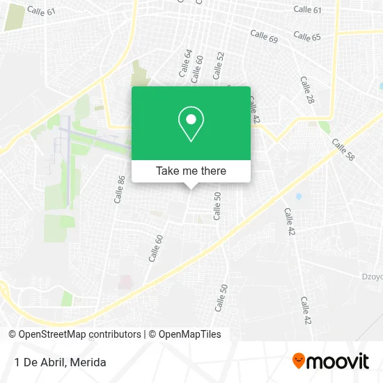 1 De Abril map