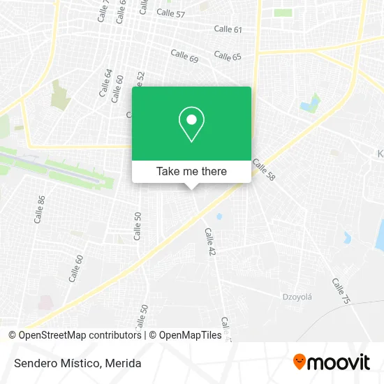 Sendero Místico map