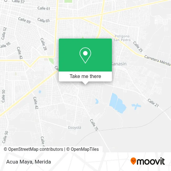 Acua Maya map
