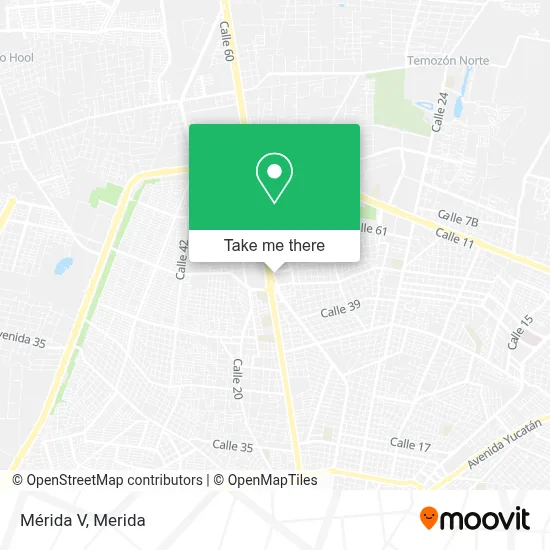 Mérida V map