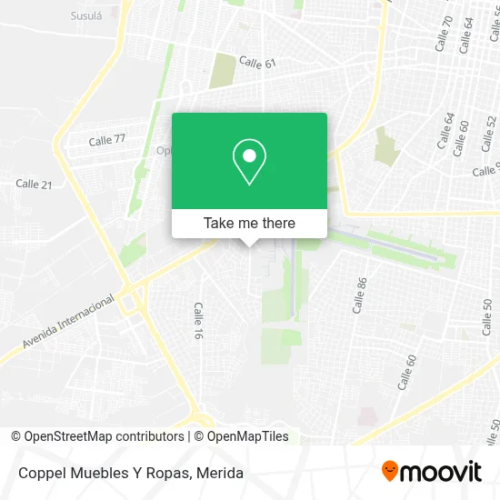Coppel Muebles Y Ropas map