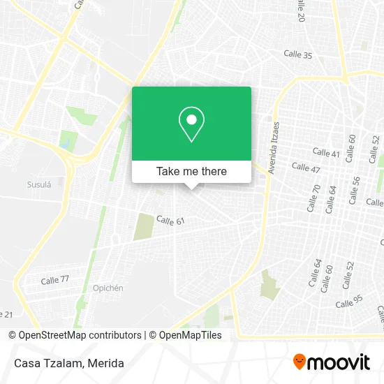 Casa Tzalam map