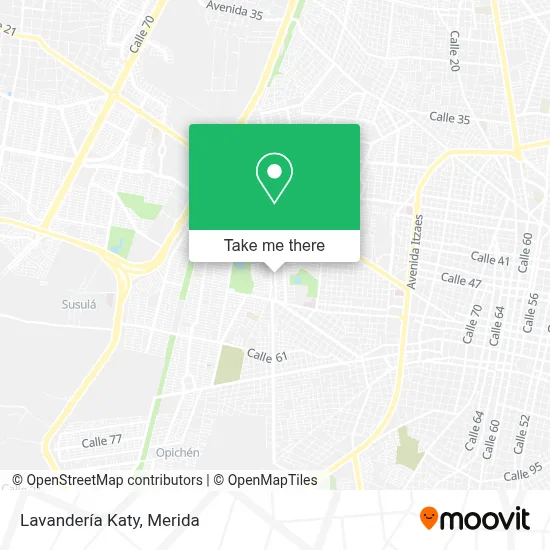 Lavandería Katy map