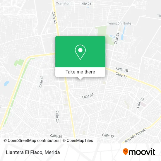 Llantera El Flaco map