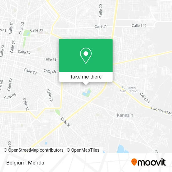 Belgie map