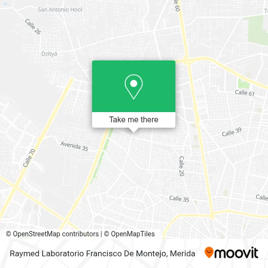 Raymed Laboratorio Francisco De Montejo map