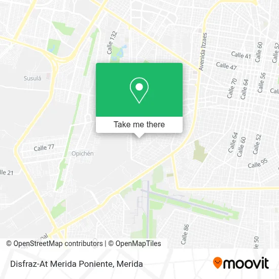 Disfraz-At Merida Poniente map