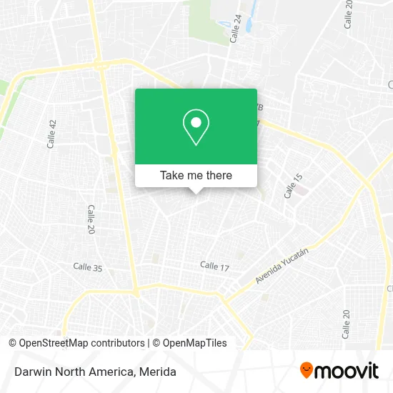 Darwin North America map