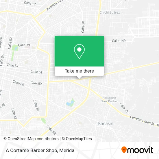 A Cortarse Barber Shop map
