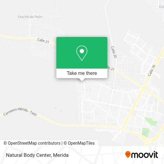 Natural Body Center map