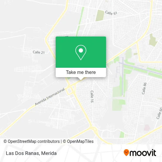 Las Dos Ranas map
