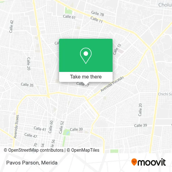 Pavos Parson map