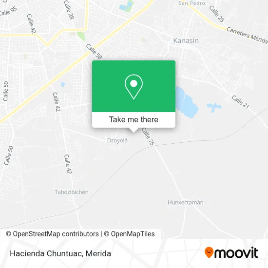 Hacienda Chuntuac map