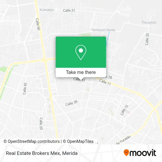 Real Estate Brokers Mex map