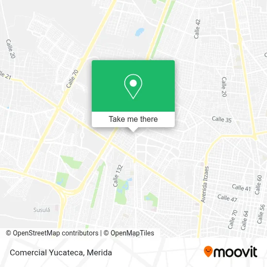 Comercial Yucateca map