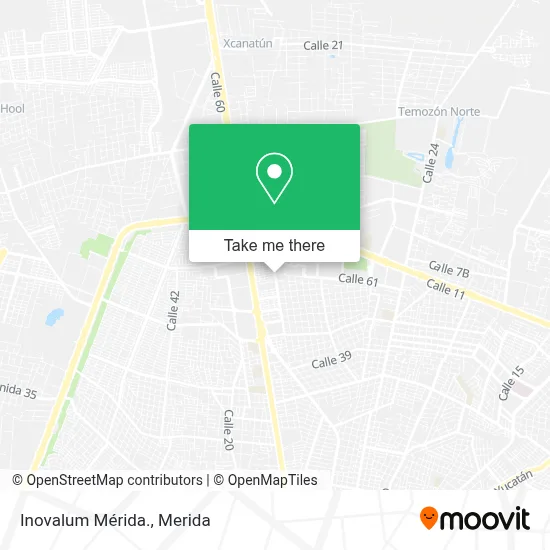 Inovalum Mérida. map