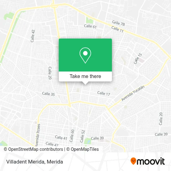 Villadent Merida map