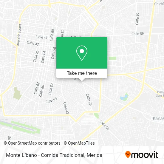 Monte Líbano - Comida Tradicional map