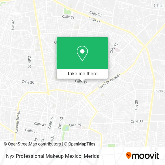 Nyx Professional Makeup Mexico map
