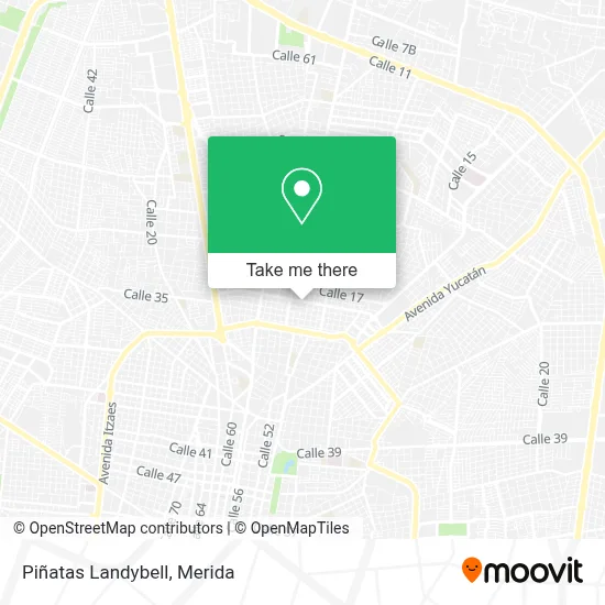 Piñatas Landybell map