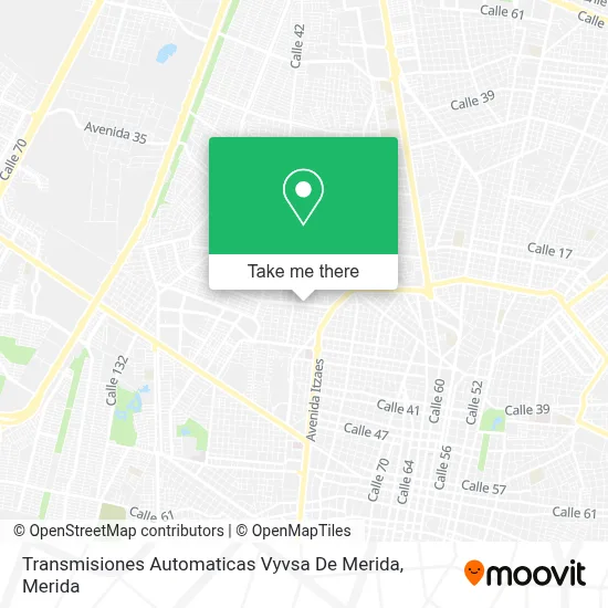 Transmisiones Automaticas Vyvsa De Merida map