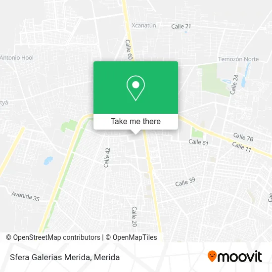 Sfera Galerias Merida map