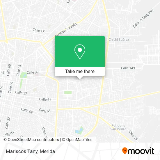 Mariscos Tany map