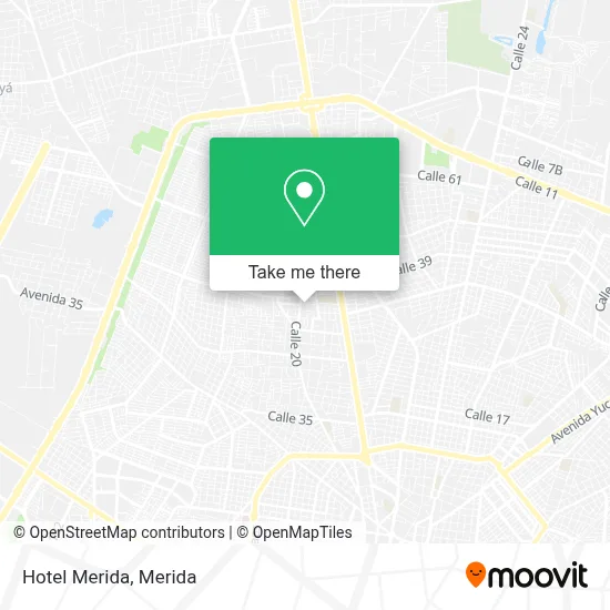 Hotel Merida map
