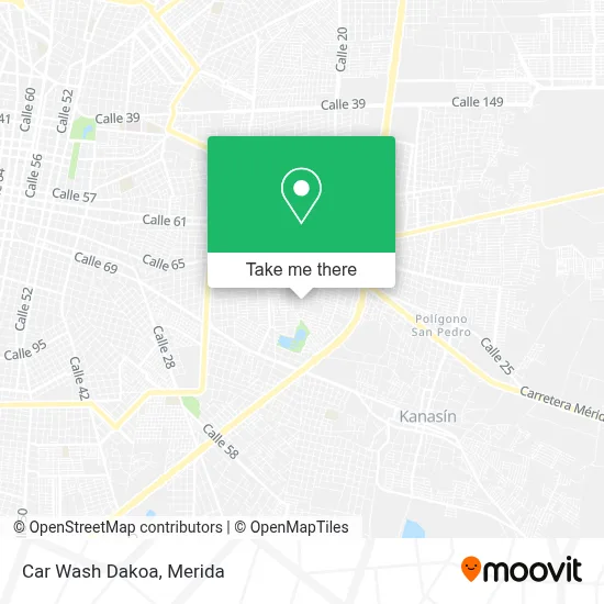 Car Wash Dakoa map