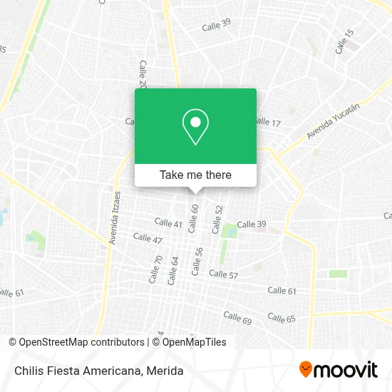 Chilis Fiesta Americana map