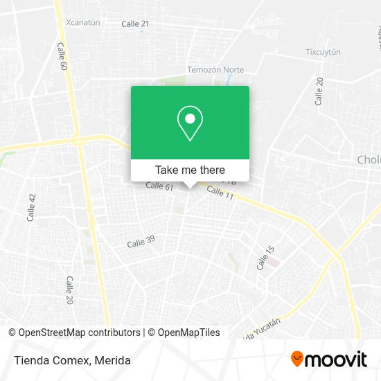 Tienda Comex map