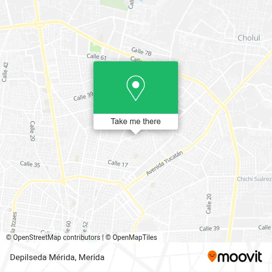 Depilseda Mérida map