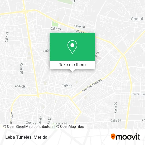 Leba Tuneles map