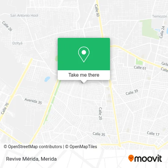 Revive Mérida map