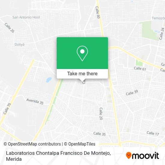 Laboratorios Chontalpa Francisco De Montejo map