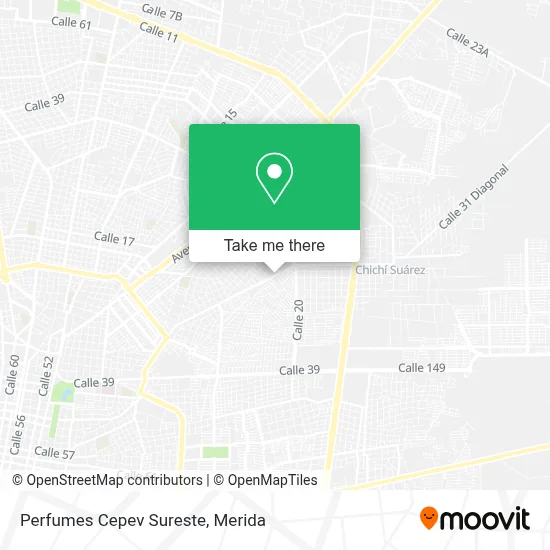 Perfumes Cepev Sureste map