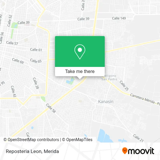 Reposteria Leon map