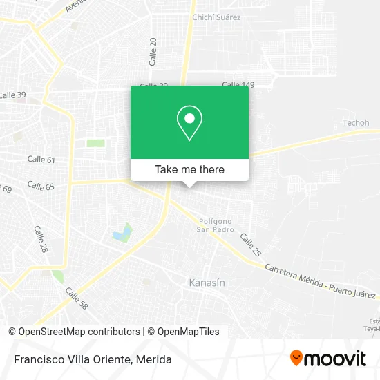 Francisco Villa Oriente map