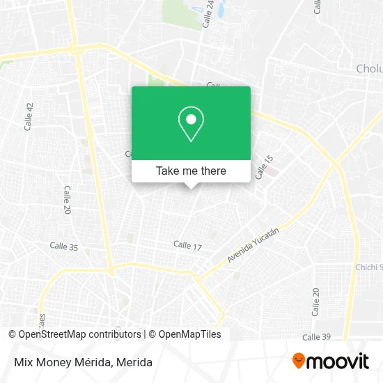 Mix Money Mérida map