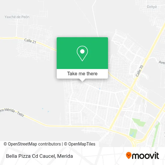 Bella Pizza Cd Caucel map