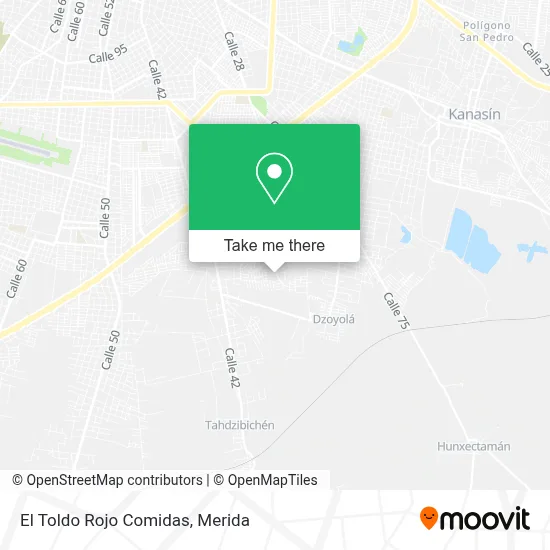 El Toldo Rojo Comidas map