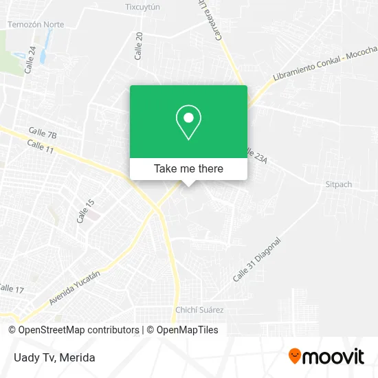 Uady Tv map