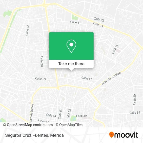 Seguros Cruz Fuentes map