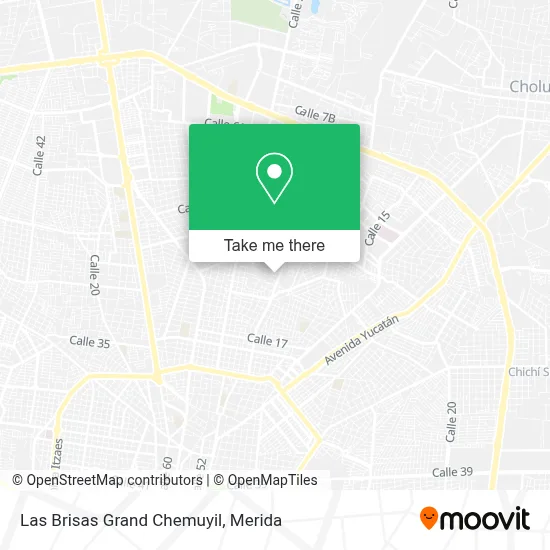 Las Brisas Grand Chemuyil map